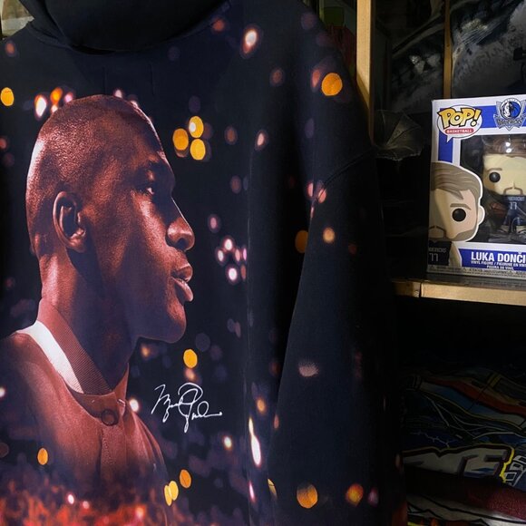 Nike Jordan Jumpman All Over Print Fleece Pullover Hoodie NWT XL 90s MJ 23 - Picture 4 of 11